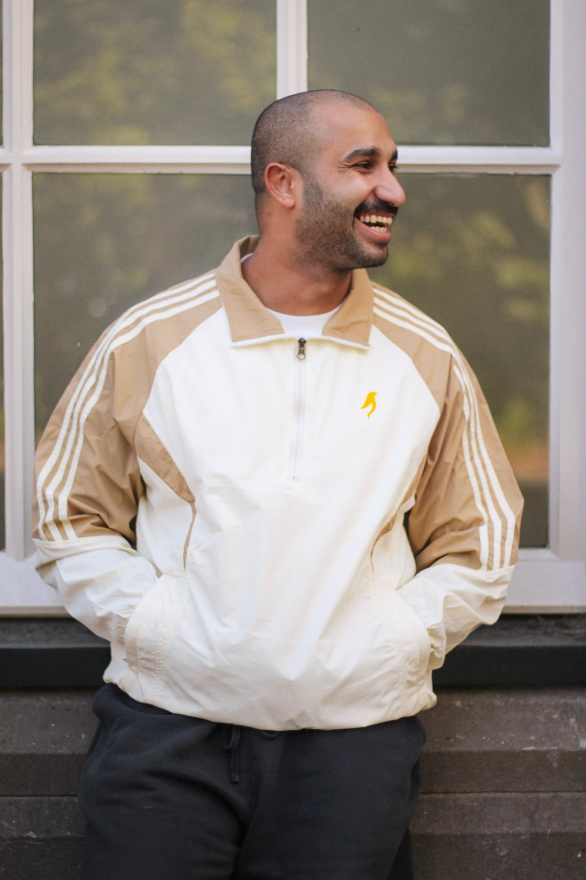 OFF THE GRIND Track Jacket — Sand