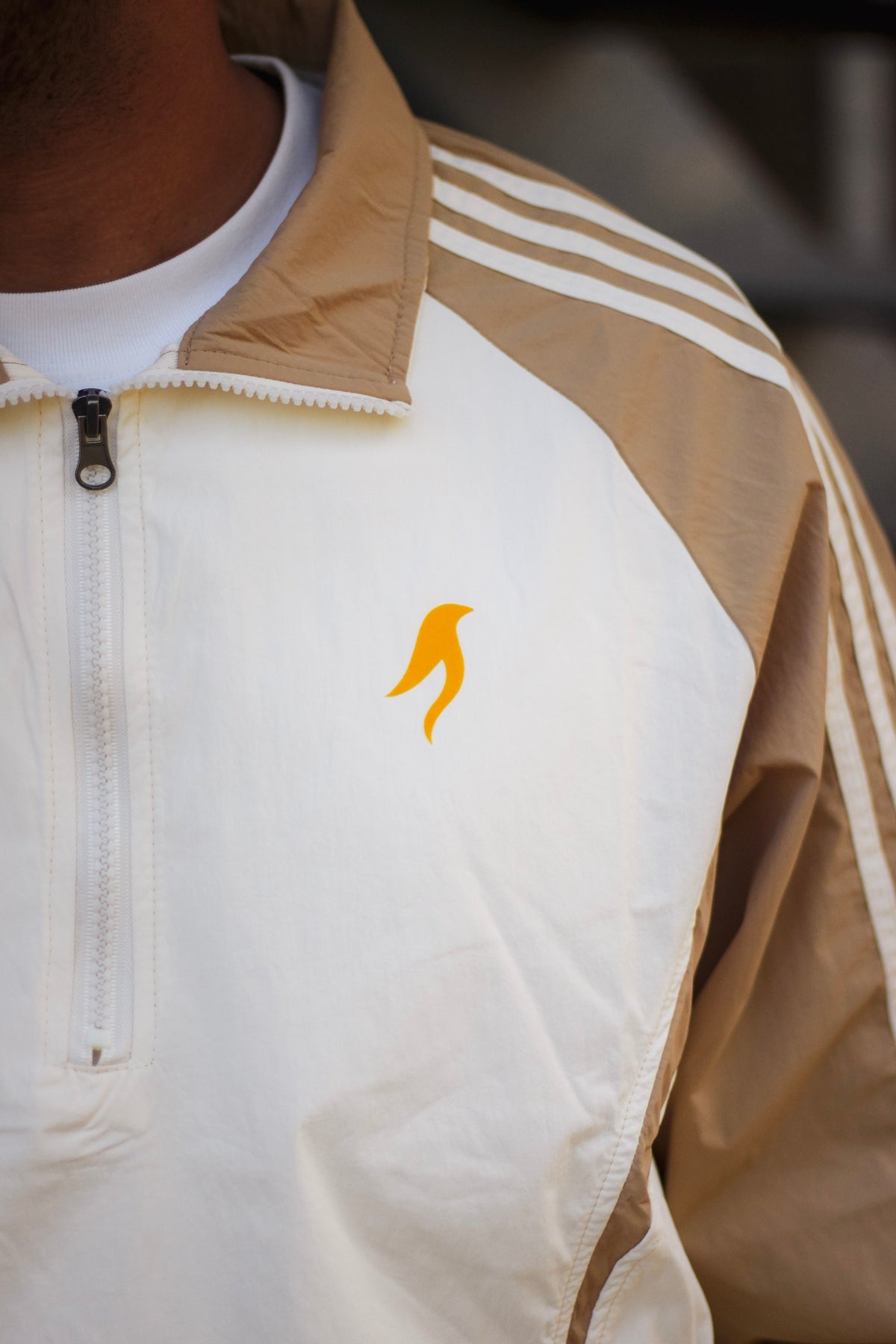 OFF THE GRIND Track Jacket — Sand