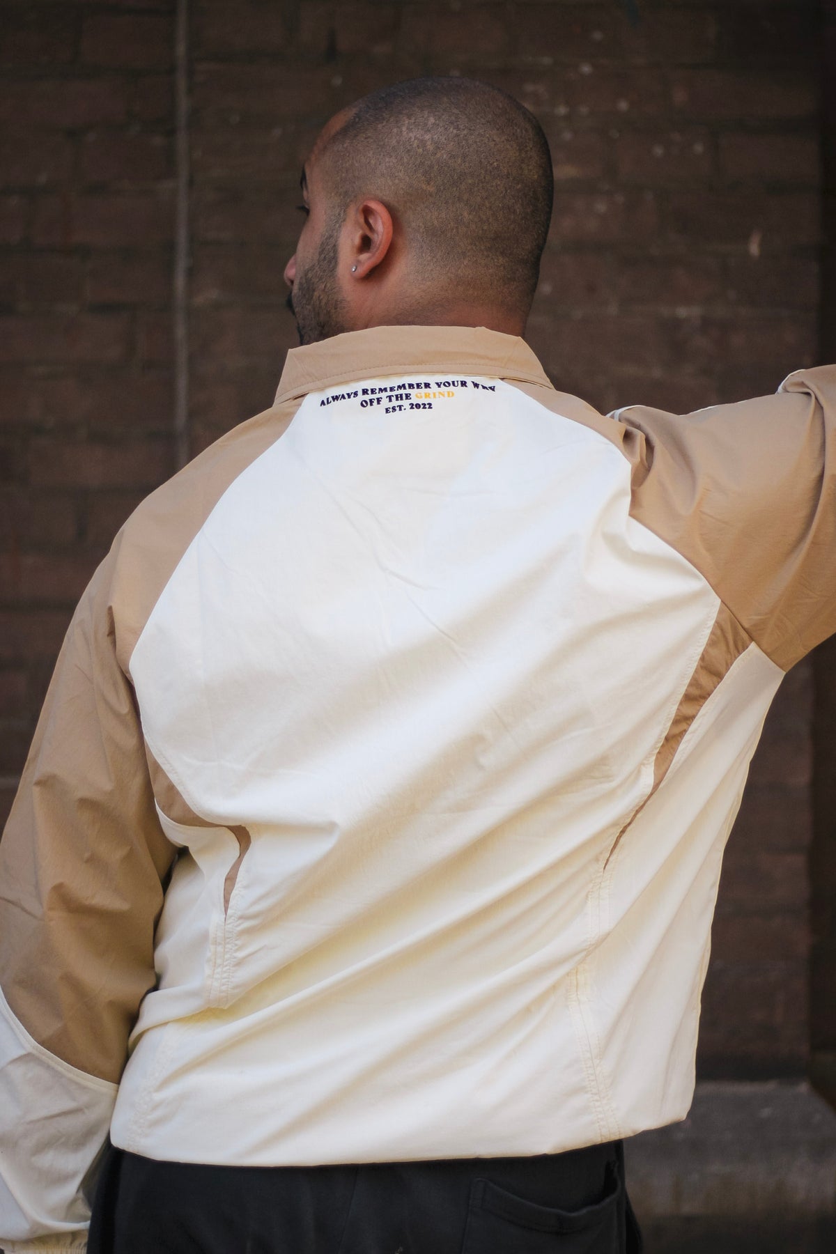 OFF THE GRIND Track Jacket — Sand