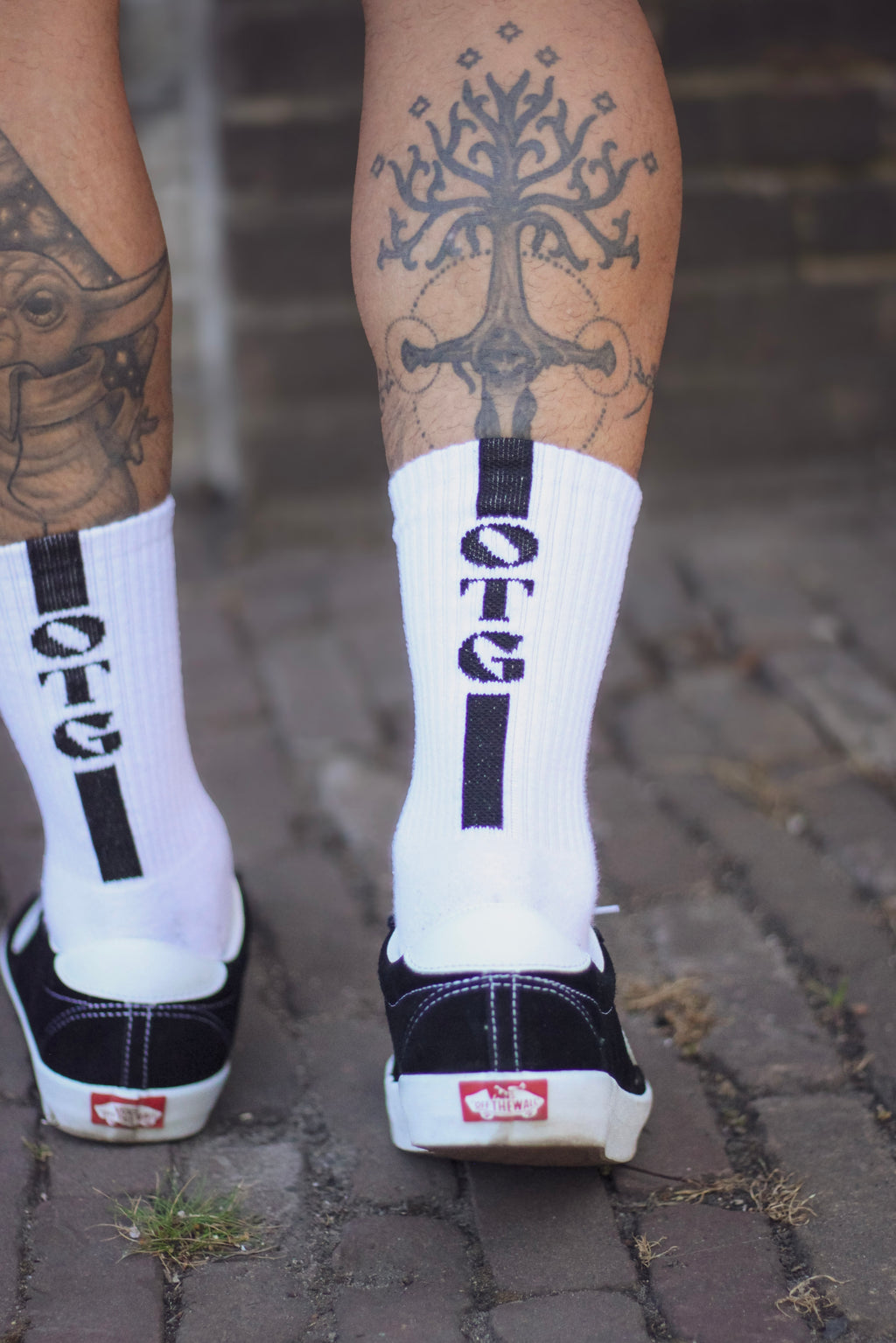 Off The Grind Performance Socks White