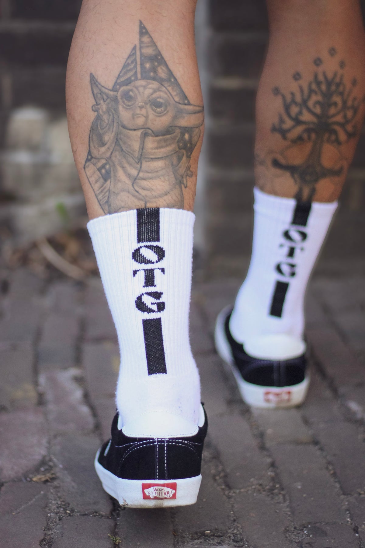 Off The Grind Performance Socks White